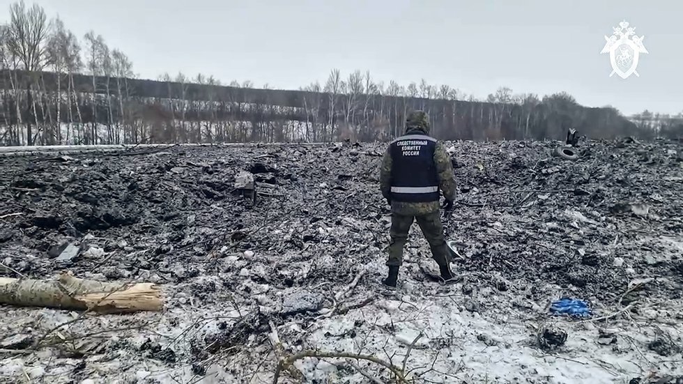 Maskva pradėjo baudžiamąją bylą dėl Rusijos karinio lėktuvo Il-76 sudužimo (nuotr. SCANPIX)