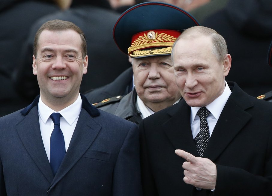 D. Medvedevas, V. Putinas (nuotr. SCANPIX)