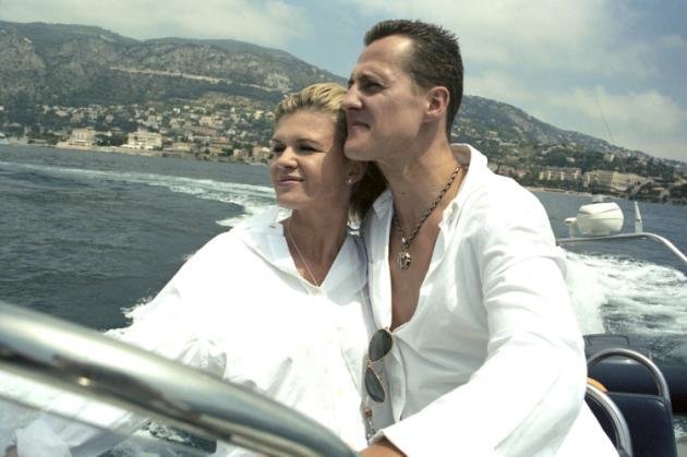 Michaelis Schumacheris ir žmona Corina (nuotr. asm. archyvo)
