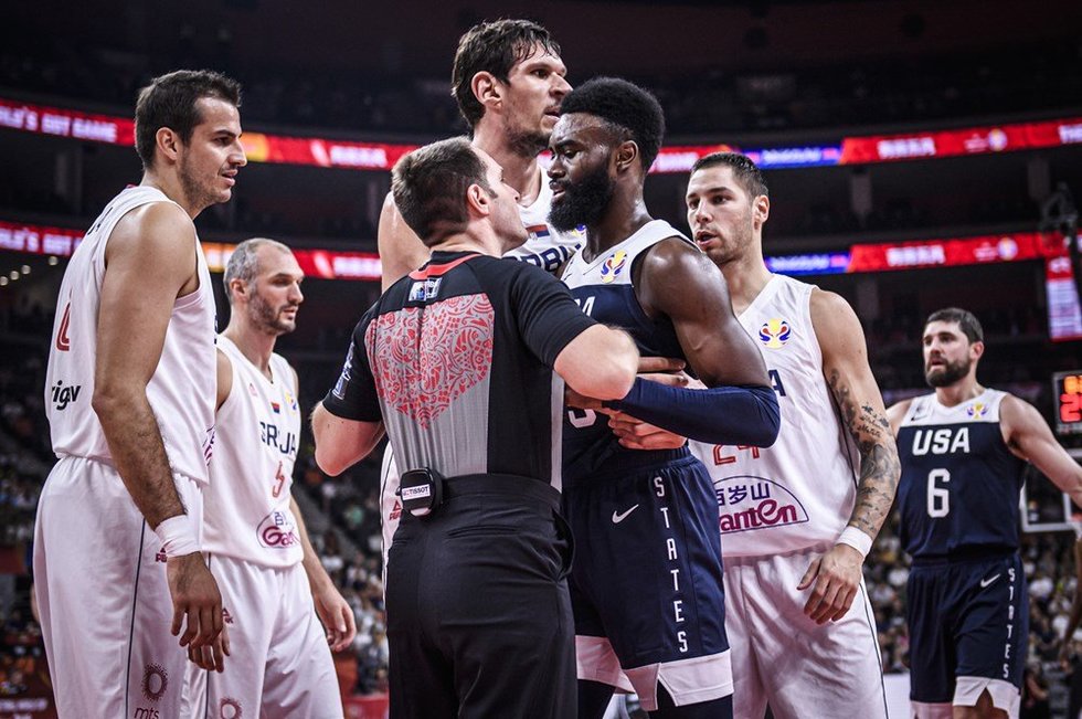 Serbija – JAV akimirkos (nuotr. FIBA)