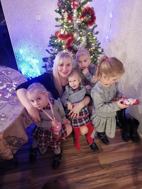 Lina Strangienė su vaikais