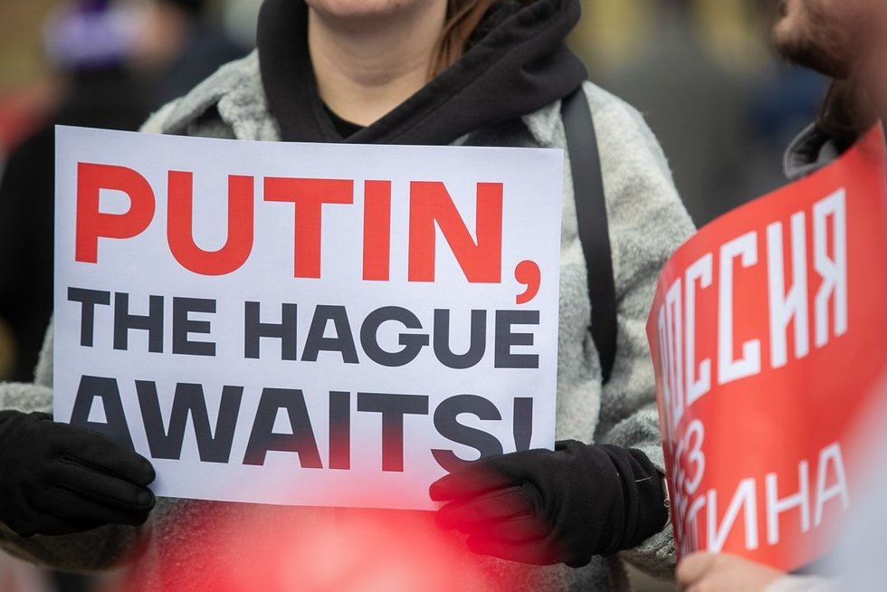 Vilniuje surengtas protestas prieš Putiną (nuotr. Elta)