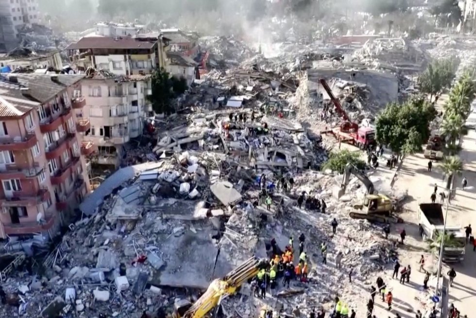 Nauji duomenys: po žemės drebėjimo Turkija pasislinko bent 3 metrais (nuotr. stop kadras)
