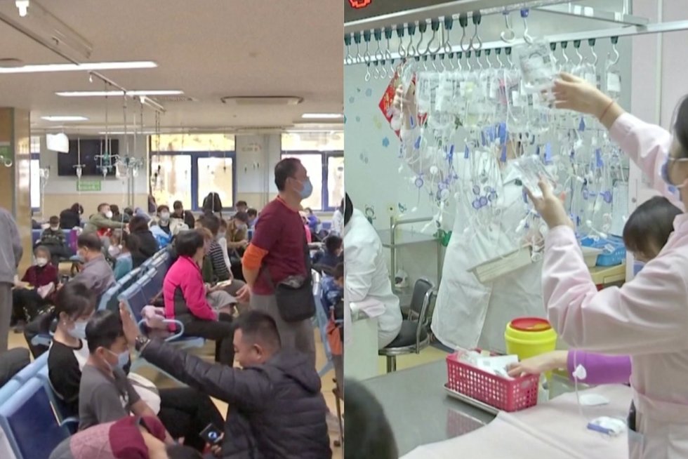 Kinijoje plinta nauja liga – ligoninės perpildytos vaikais (tv3.lt koliažas)