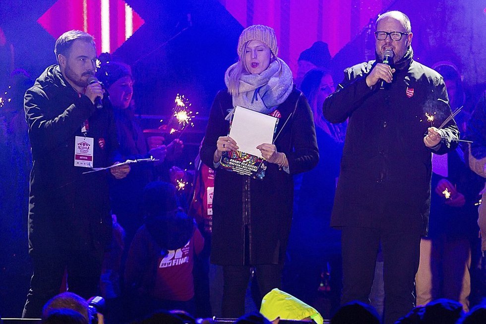 Mirė per koncertą subadytas Gdansko meras (nuotr. SCANPIX)