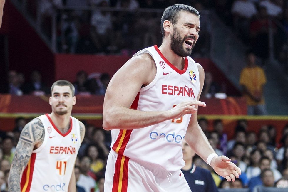 Ispanijos rinktinės žaidėjai (nuotr. FIBA)