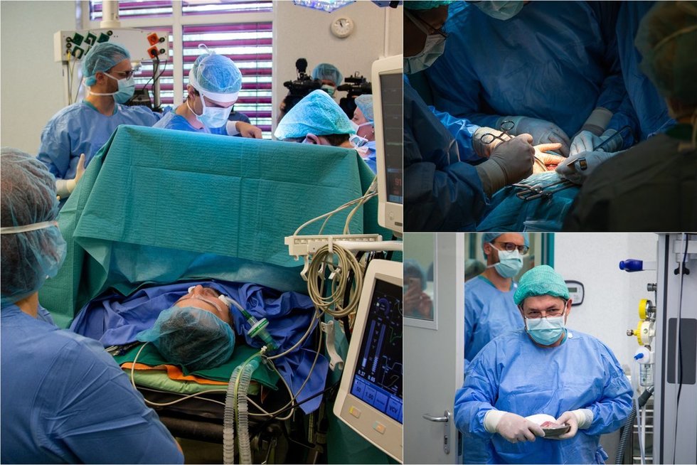 Parodė, kaip atrodo organo transplantacija (nuotr. fotodiena/Justino Auškelio)