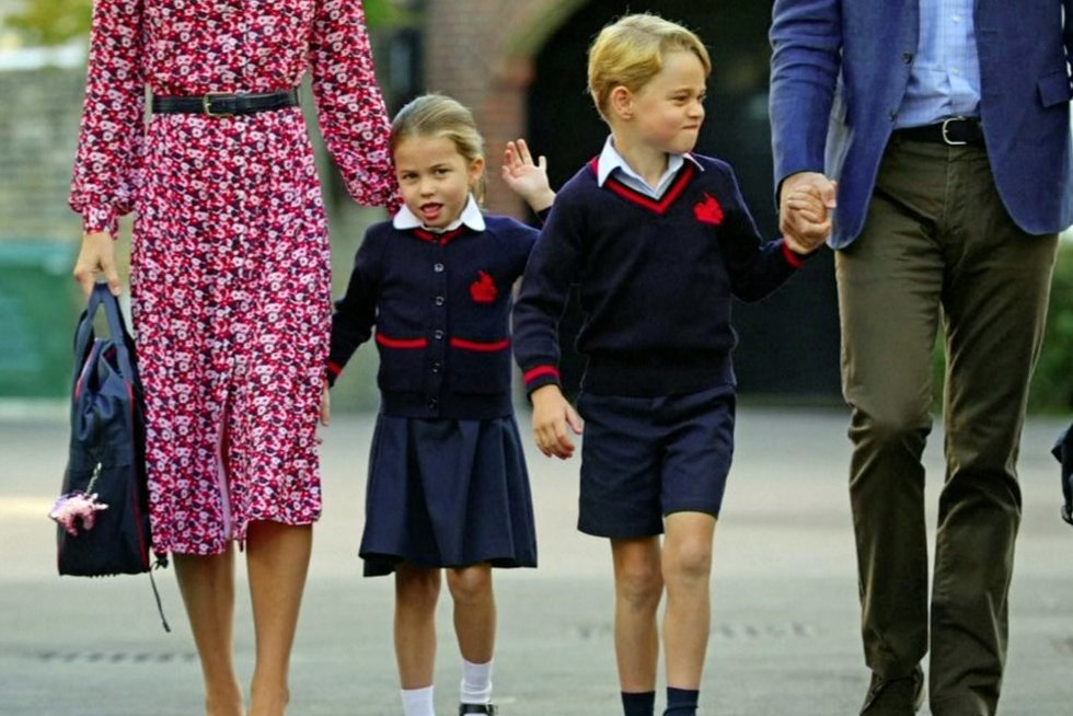 Princesė Šarlotė ir Princas George'as (nuotr. stop kadras)