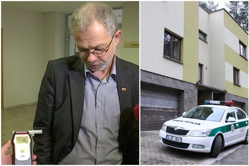 Pareigūnai patikrino neblaivaus iš Seimo pasprukusio parlamentaro L. Balsio namus (TV3 koliažas)  