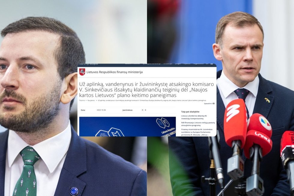 Sinkevičius atsikirto jį kritikuojantiems konservatoriams: „Komisarų tildyti nereikia“ (tv3.lt koliažas)
