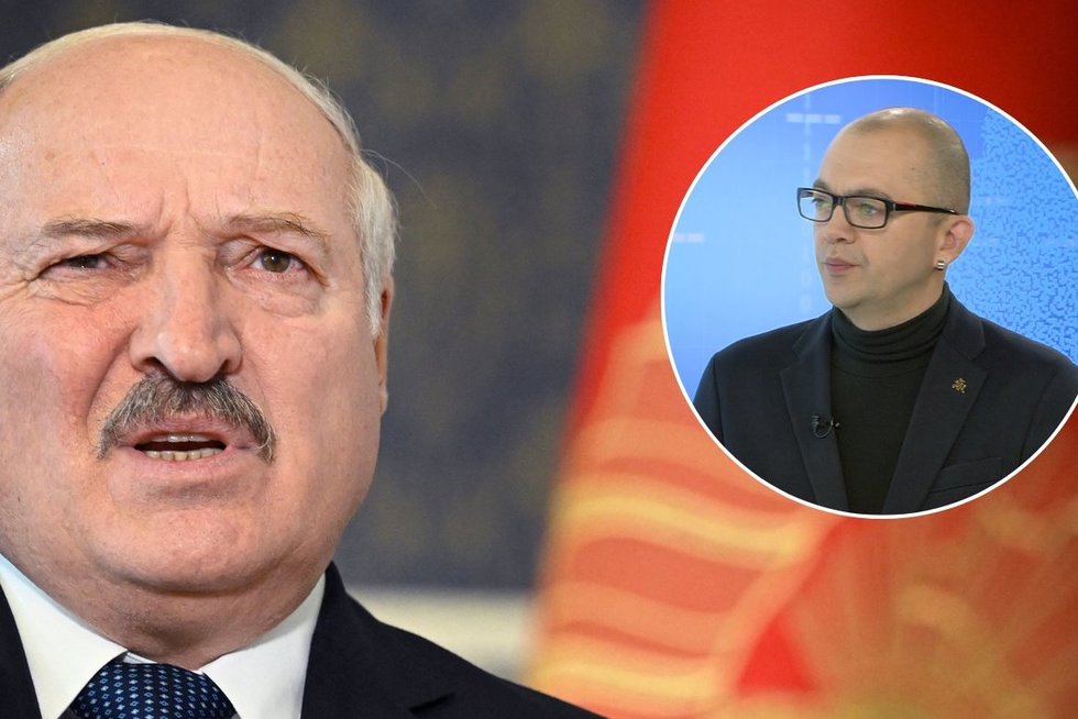 Kodėl Lukašenka nesiunčia savo karių į Ukrainą? Politologas: tai yra Baltarusijos režimo išgyvenimo klausimas (tv3.lt koliažas)