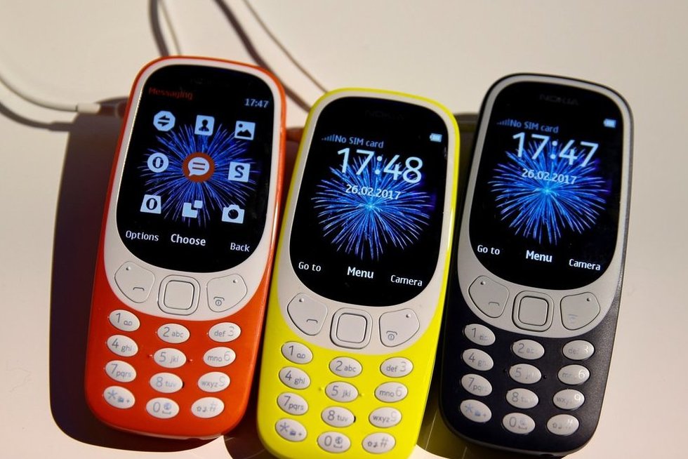 2000-aisiais pasirodęs mobilusis telefonas „Nokia 3310“ tapo tikra legenda (nuotr. SCANPIX)