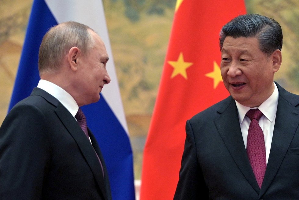 Xi Jinping, Vladimiras Putinas (nuotr. SCANPIX)